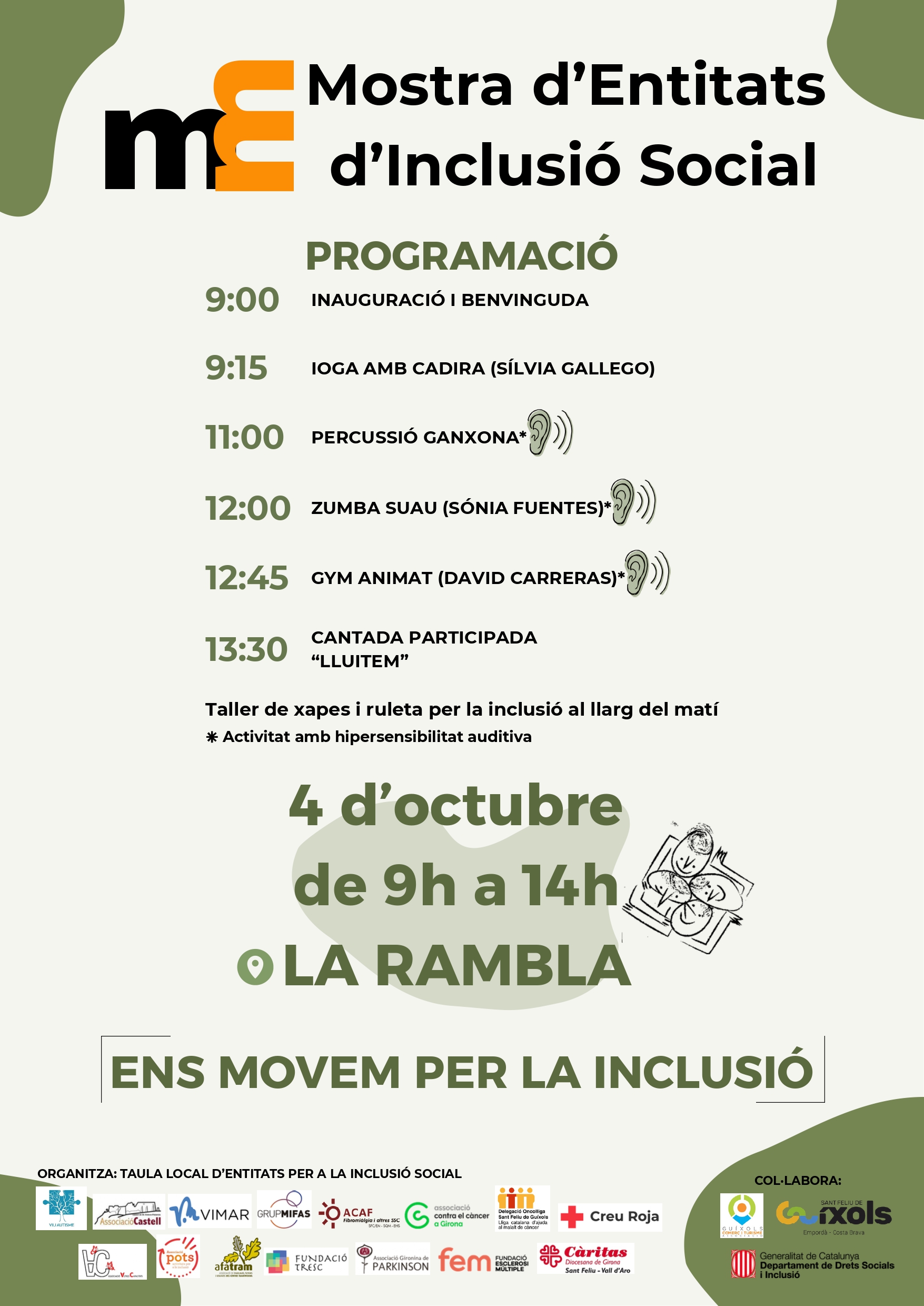 Mostra d’Entitats d’Inclusió Social 4 d’octubre