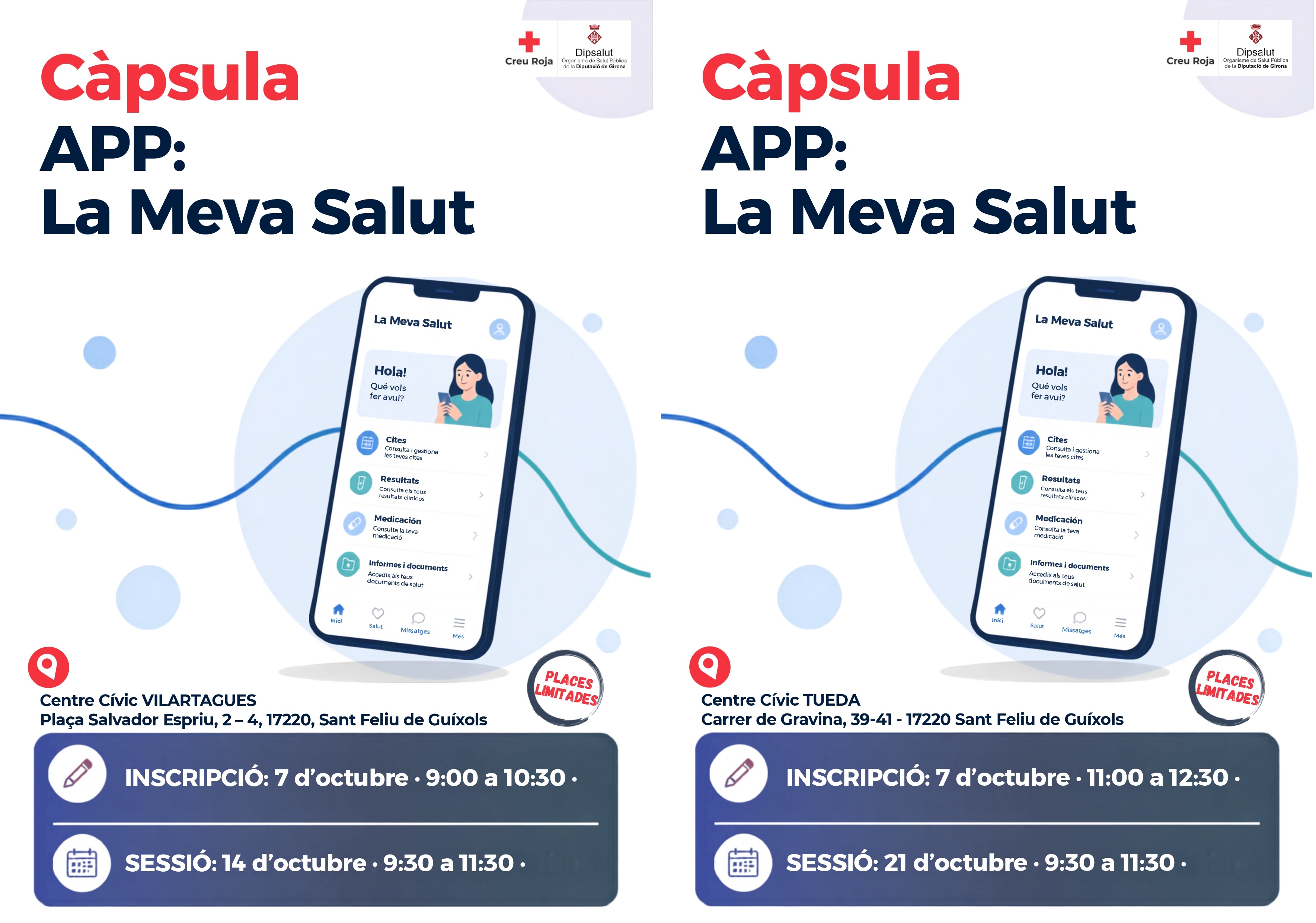 Càpsules formatives sobre l’app La Meva Salut (Creu Roja)